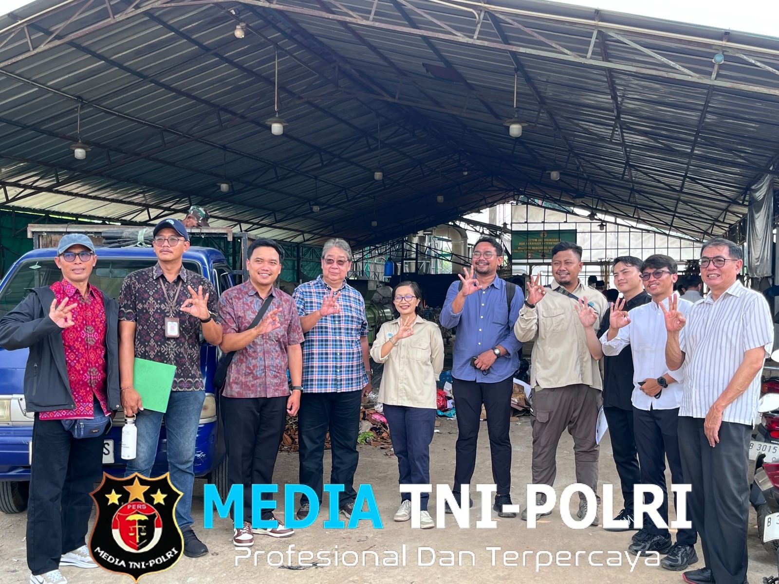 DLH Bali dan Kementerian Lingkungan Hidup Kunjungi TPA PTAL YONIF TP 899/BSG untuk Studi Banding Pengelolaan Sampah Terpadu