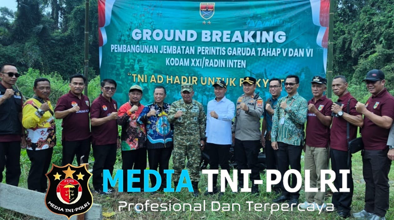Wakapolres Tanggamus Hadiri Ground Breaking Jembatan Garuda Tahap V dan VI di Gunung Alip