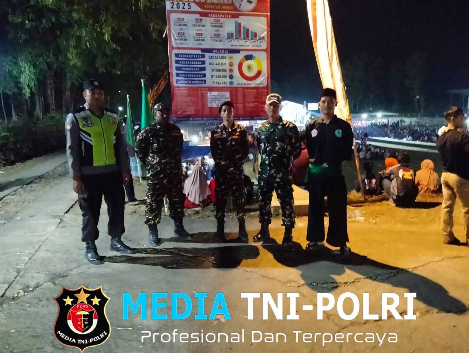 TNI Bersama Linmas Bersinergi Jaga Kondusivitas Wilayah