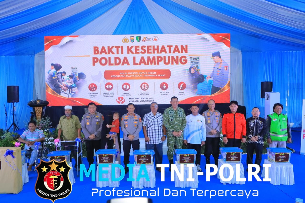Sambut Hari Bhayangkara Ke-80, Polda Lampung Gelar Bakti Kesehatan untuk 7.600 Warga dan Luncurkan Layanan Modern