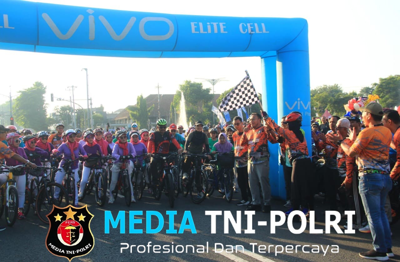 Kodim Sragen Gelar Fun Bike dan Senam Sehat Berhadiah Sepeda Motor