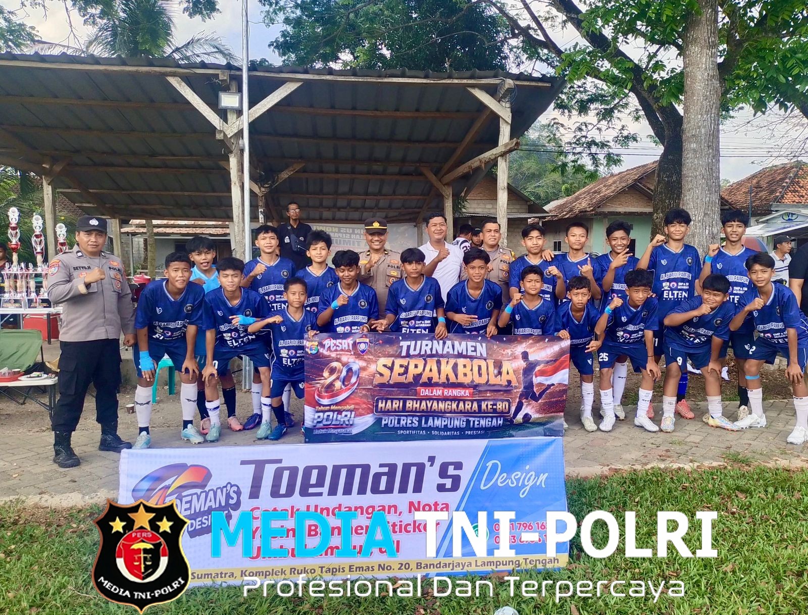Semarak Hari Bhayangkara ke-80, Polres Lampung Tengah Gelar Liga Pelajar U-14 Antar Kabupaten