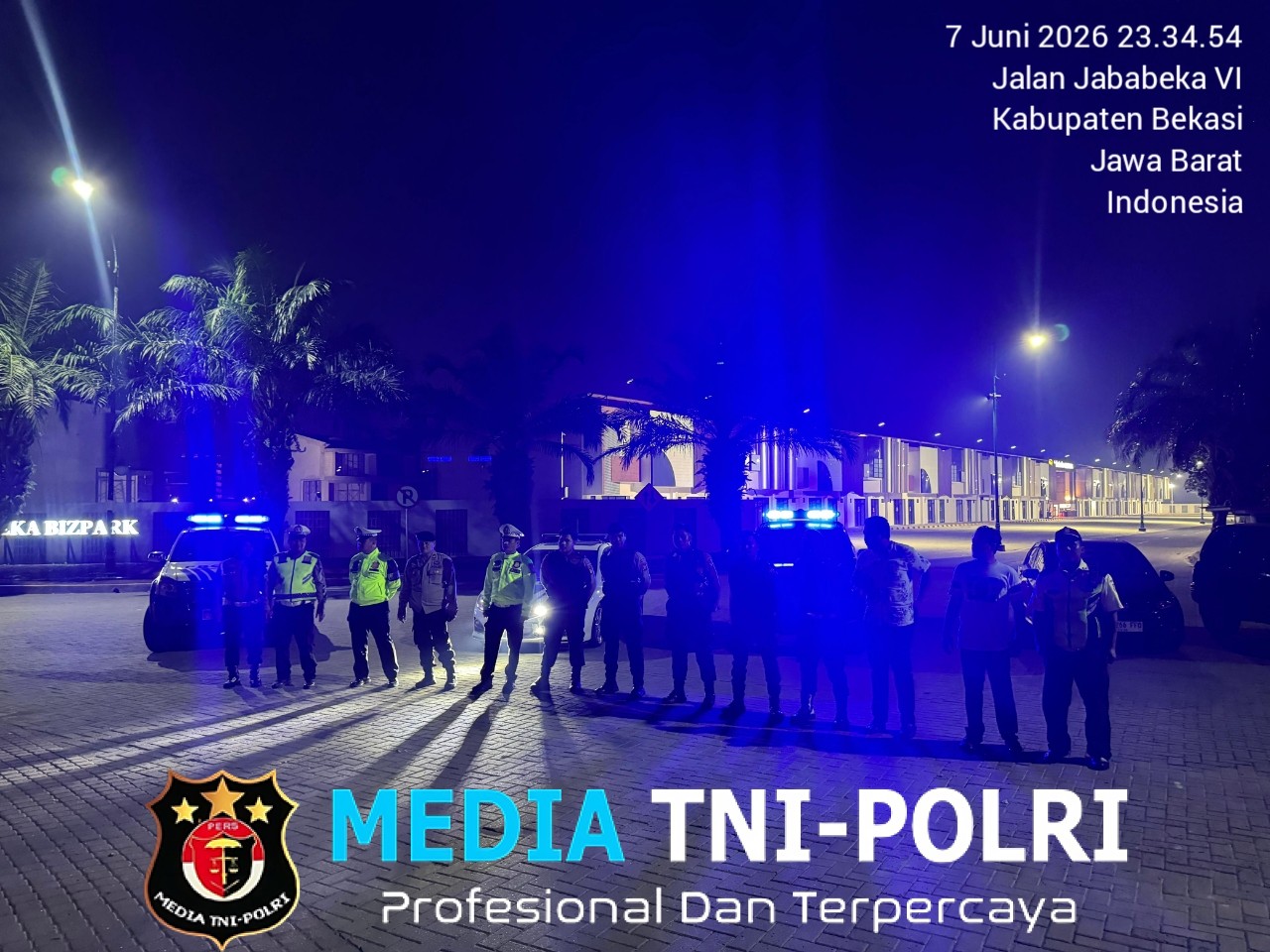 Operasi Kejahatan Jalanan, Polsek Babelan Antisipasi 3C dan Tawuran di Jalan Raya Pasar Babelan
