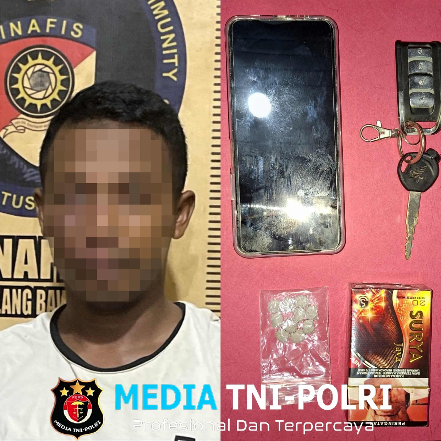 Satresnarkoba Polres Tulang Bawang Barat Amankan Pria Asal Tumijajar Kedapatan Memiliki 10 Butir Extacy