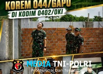 Perkuat Sinergitas, Kodim 0402/OKI Sambut Kunjungan Tim Dalprog Korem 044/GAPO