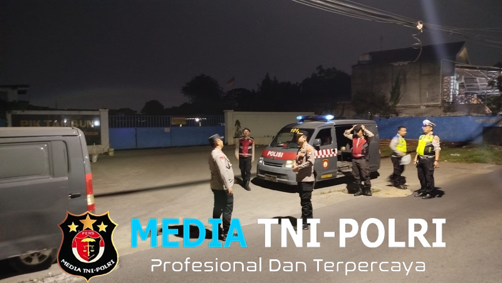 Patroli Biru dan OKJ Polsek Muaragembong, Wujudkan Situasi Kamtibmas Aman Kondusif