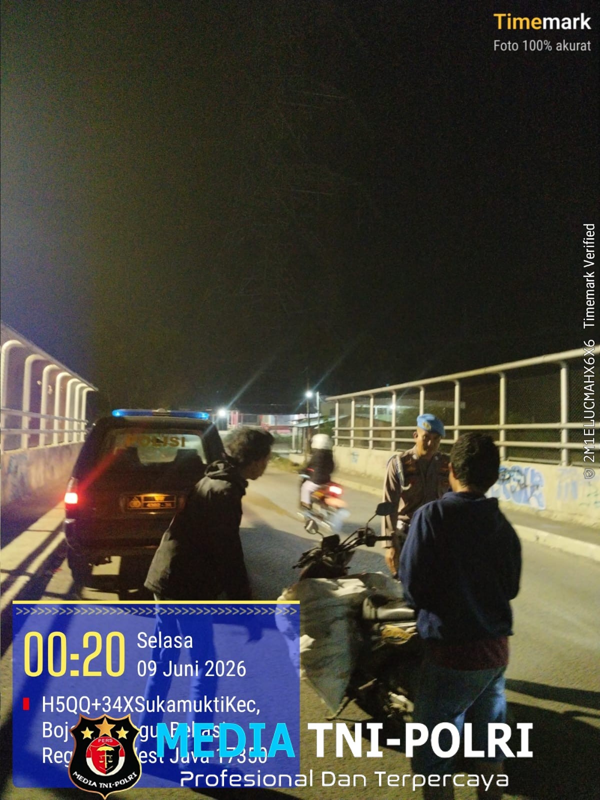 KRYD Patroli Biru Polsek Bojongmangu, Personel Sisir Jalur Raya dan Kawasan Industri Delta