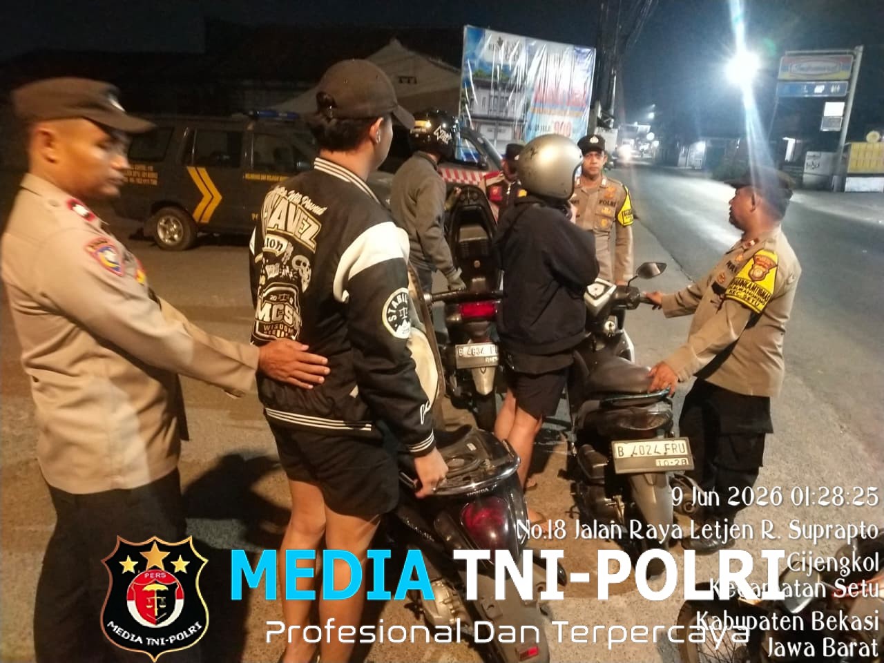 Polsek Setu Gelar OKJ di Gerbang Timur Grand Residence, Antisipasi 3C dan Gangguan Kamtibmas