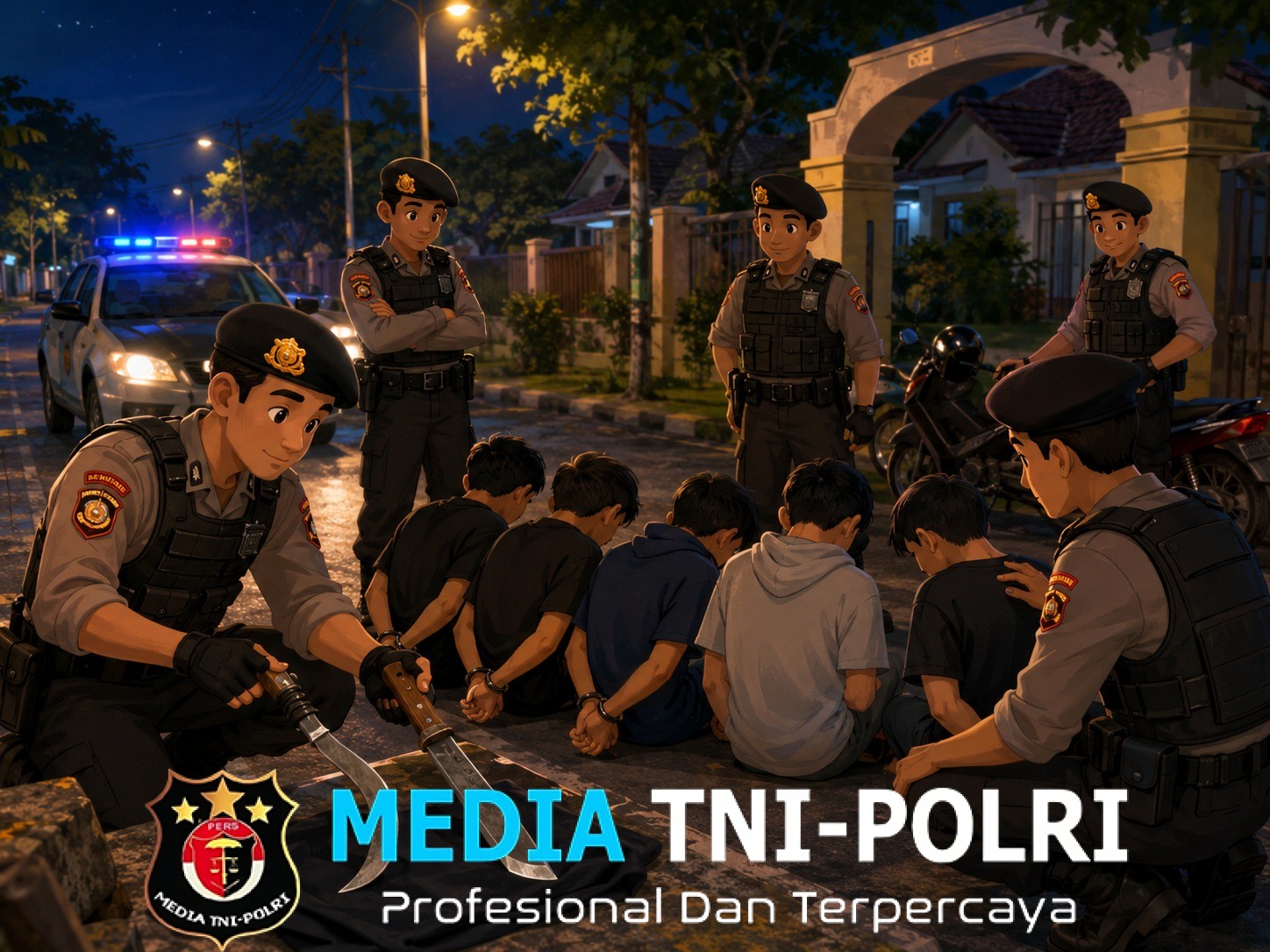 Polsek Kedungwaringin Gagalkan Dugaan Aksi Tawuran Bersenjata Tajam, Enam Remaja Diamankan