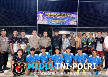 Anggota Polsek Way Serdang Laksanakan Pengamanan Turnamen Bola Volly Kapolsek Way Serdang Cup Dalam Rangka Memperingati HUT Bhayangkara Ke-80 Tahun 2026