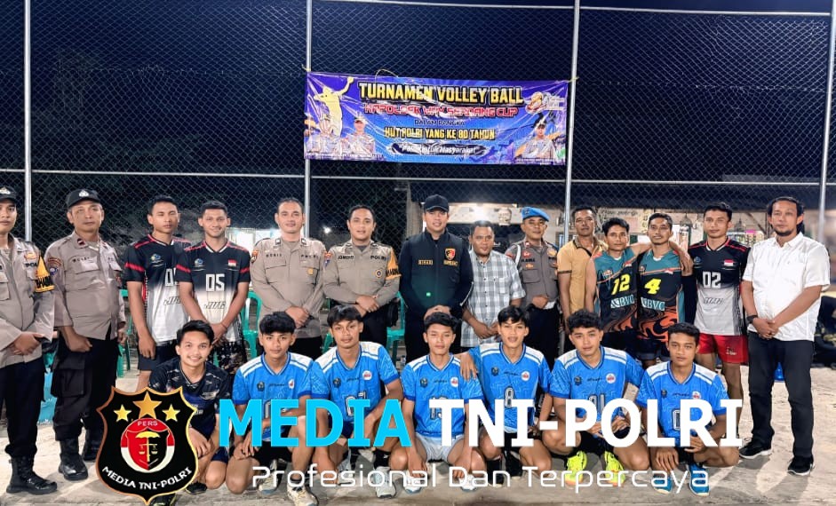 Anggota Polsek Way Serdang Laksanakan Pengamanan Turnamen Bola Volly Kapolsek Way Serdang Cup Dalam Rangka Memperingati HUT Bhayangkara Ke-80 Tahun 2026