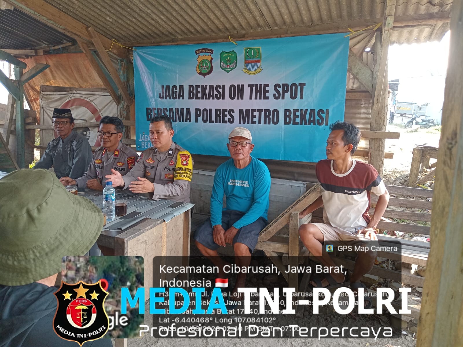 Jaga Bekasi On The Spot di Cibarusah, Polsek Cibarusah Ajak Warga Perkuat Siskamling