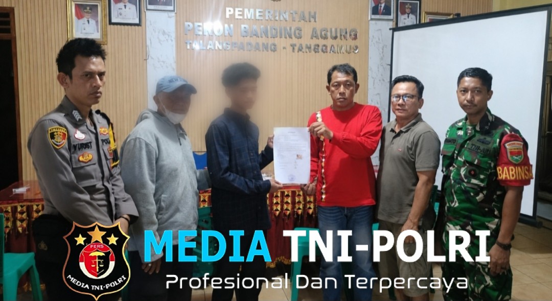Polsek Talang Padang Fasilitasi Rembuk Pekon, Kasus Dugaan Pencurian Rokok Diselesaikan Secara Kekeluargaan
