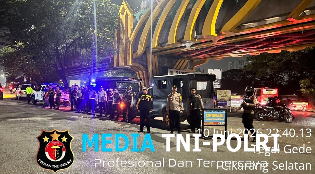 Jaga Jakarta Jaga Bekasi On The Spot Patroli Perintis Presisi Polres Metro Bekasi Antisipasi 3C dan Balap Liar
