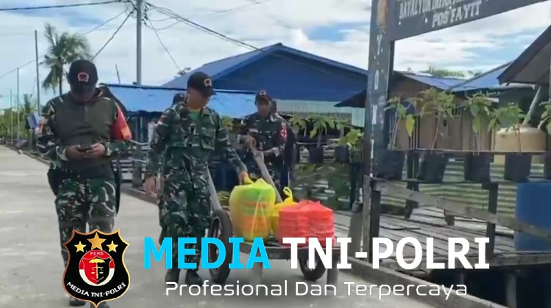 Satgas Yonif 123/Rajawali dan Puskesmas Basim Bagikan Makanan Bergizi untuk Ibu Hamil dan Balita di Kampung Basim