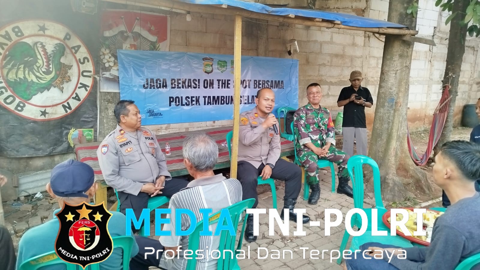 Bukan Sekadar Sambang Poskamling, Jaga Bekasi On The Spot di Pekopen Bahas Antisipasi Tawuran hingga Obat Terlarang