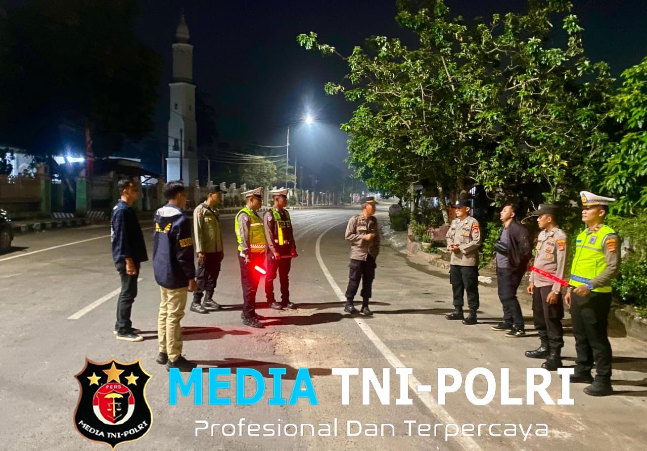 Cegah Kejahatan Jalanan, Polres Lampung Tengah Tingkatkan Patroli Gabungan