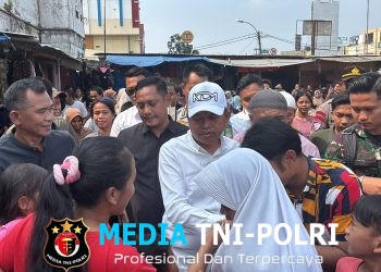 Dedi Mulyadi Tinjau Pasar Baru Ramayana Cikarang, Polsek Cikarang Utara Pastikan Pengamanan Berjalan Kondusif
