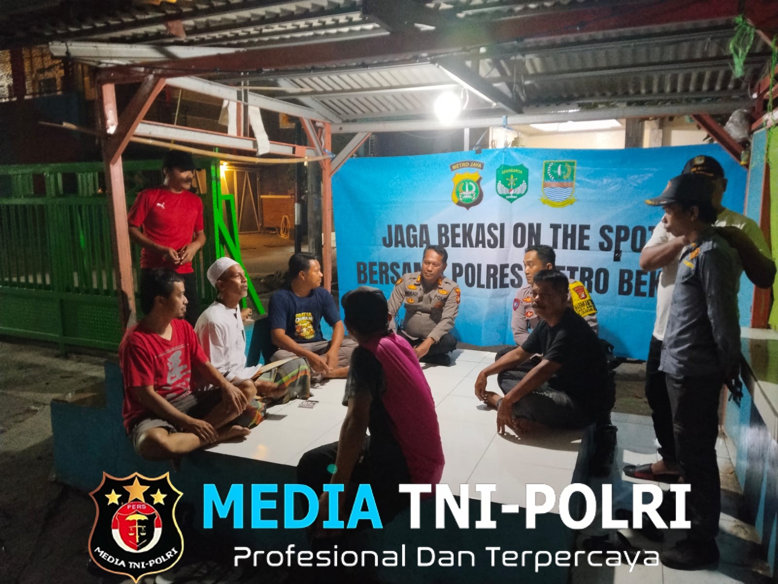 Polsek Cikarang Selatan Gelar Jaga Bekasi On The Spot Bersama Warga Perum Pesona Cijingga Indah