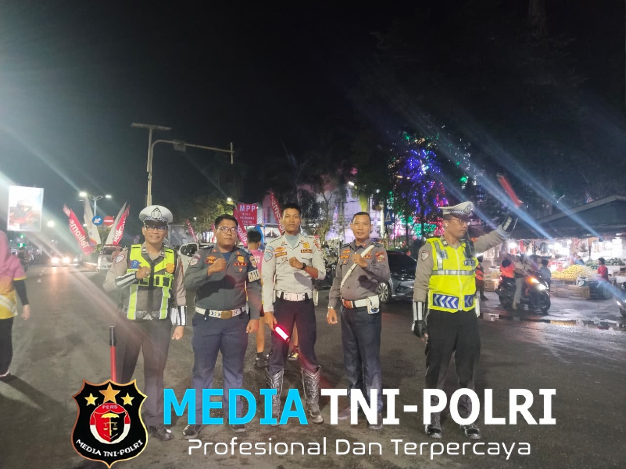 Polres Lampung Utara Kerahkan 40 Personel Amankan Night Run HUT Kabupaten Lampung Utara ke-80