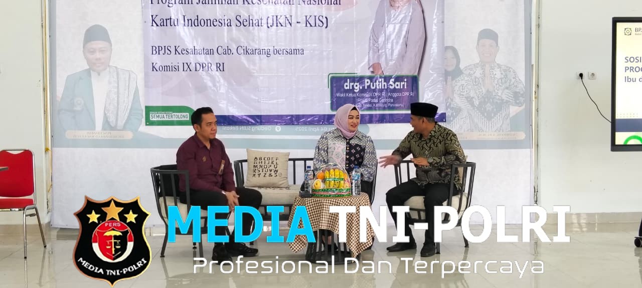 Sosialisasi BPJS Kesehatan di Serang Baru, Polsek Hadir Pastikan Kegiatan Warga Berjalan Tertib
