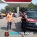 Patroli Dialogis di SPBU Rengasbandung, Polsek Kedungwaringin Ingatkan Karyawan Waspada Kejahatan Jalanan