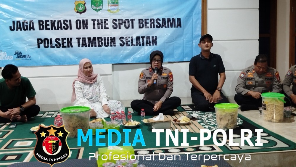 Jaga Bekasi On The Spot, Kapolsek Tambun Selatan Kamtibmas Dimulai dari Lingkungan RT dan RW