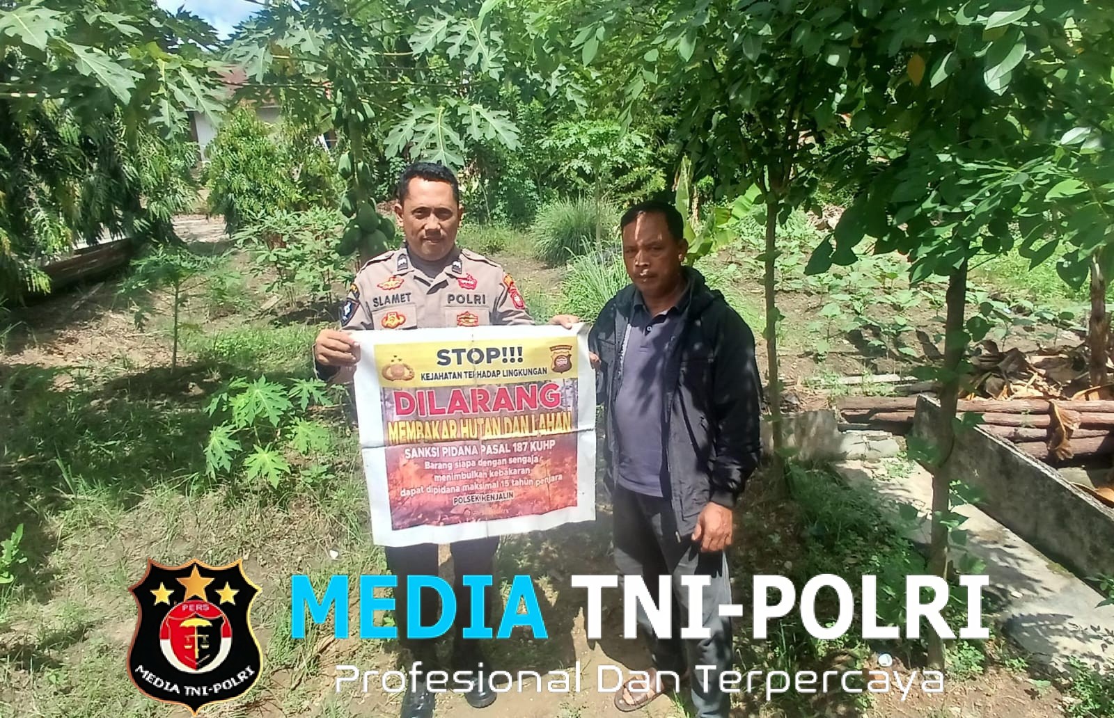 Patroli dan Sosialisasi Karhutla, Polsek Menjalin Tingkatkan Kesadaran Masyarakat Cegah Kebakaran Hutan dan Lahan
