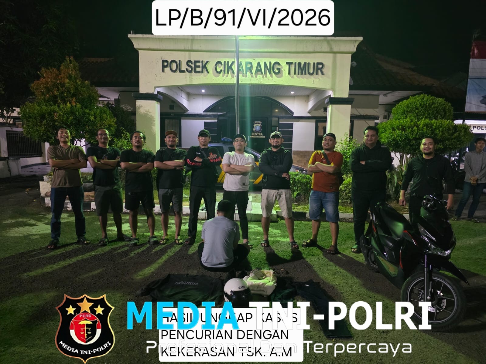Berawal dari Laporan 110, Polsek Cikarang Timur Ungkap Perampasan Motor Driver Ojol Bermodus Order Fiktif