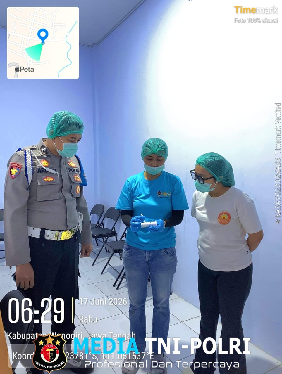 Pastikan Menu Makan Bergizi Aman Dikonsumsi, Sidokkes Polres Wonogiri Lakukan Uji Food Safety di Tiga SPPG