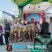 Jaga Jakarta Jaga Bekasi, Bhabinkamtibmas Karangsambung Hadiri Pelepasan Siswa Kelas 6 MI Mufidatul Amin