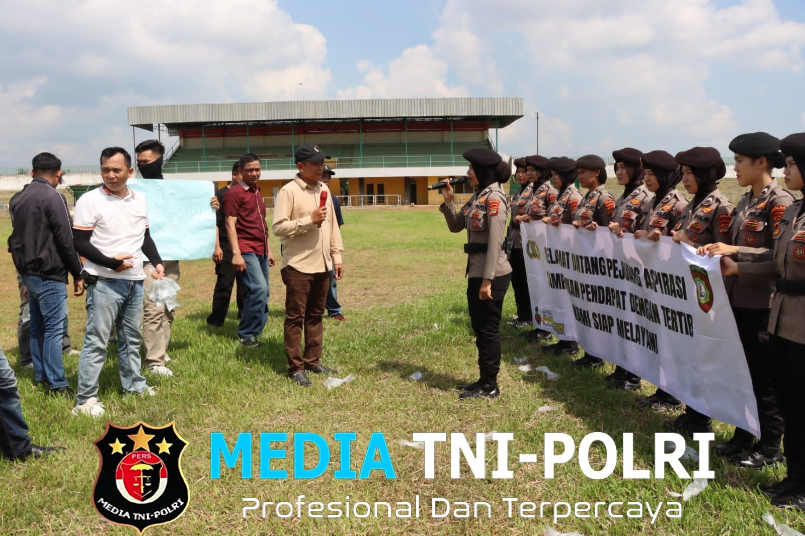 Dit Samapta Polda Lampung Gelar Latihan Peningkatan Kemampuan Dalmas Terpadu di Lampung Utara