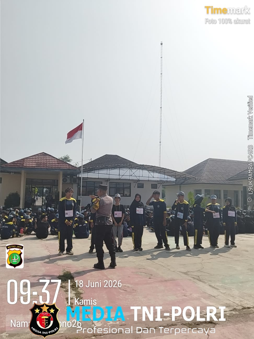 Jaga Jakarta Jaga Bekasi, Polsek Setu Beri Pembinaan Kamtibmas dalam LDKS di SMAN 2 Setu