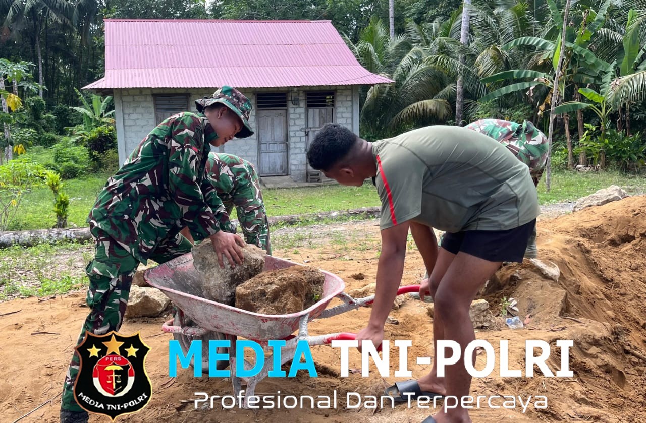 Bakti TNI untuk Rakyat, Jembatan Gantung Sungai Idanoho di Nias Selatan Capai Progres 41,5 Persen