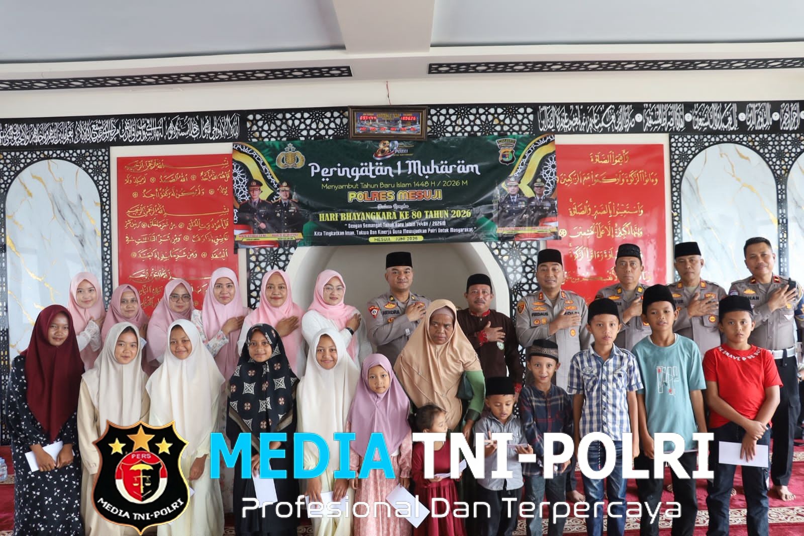 Sambut 1 Muharam 1448 H, Polres Mesuji Gelar Doa Bersama dan Santuni Anak Yatim