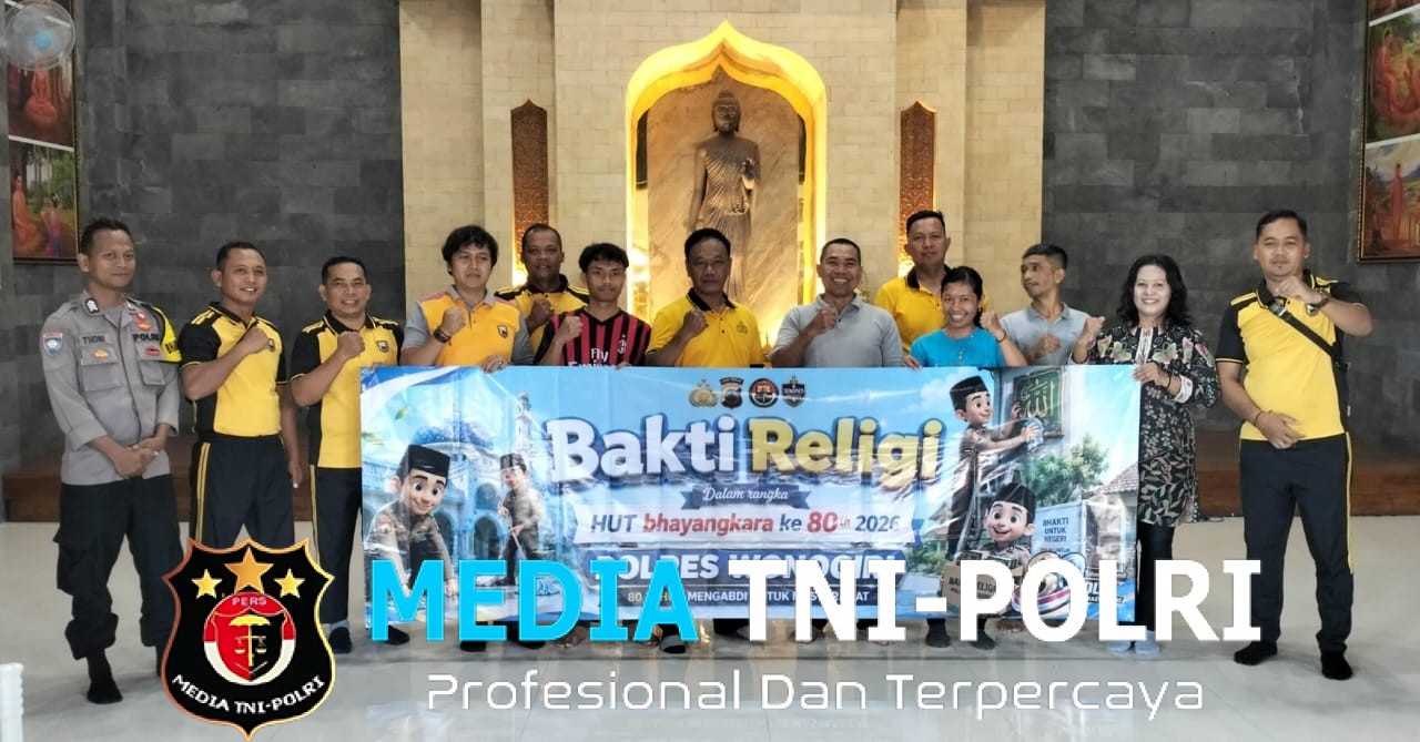 Sambut Hari Bhayangkara Ke-80, Polsek Wonogiri Kota Gelar Bakti Religi di Vihara Sradha Dhamma, Perkuat Toleransi dan Kedekatan dengan Masyarakat