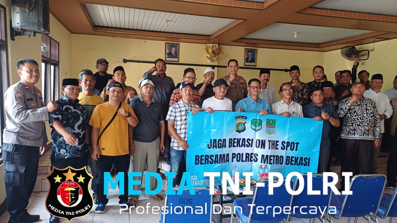 Jaga Jakarta Jaga Bekasi, Polsek Cikarang Barat Ajak Warga Gandasari Jaga Persatuan Jelang Pilkades