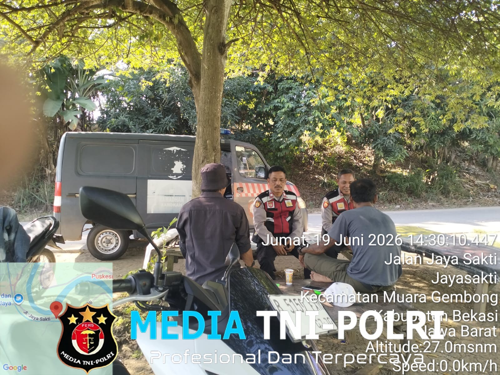 Jaga Jakarta Jaga Bekasi, Polsek Muara Gembong Gelar Patroli Dialogis Antisipasi Gangguan Kamtibmas
