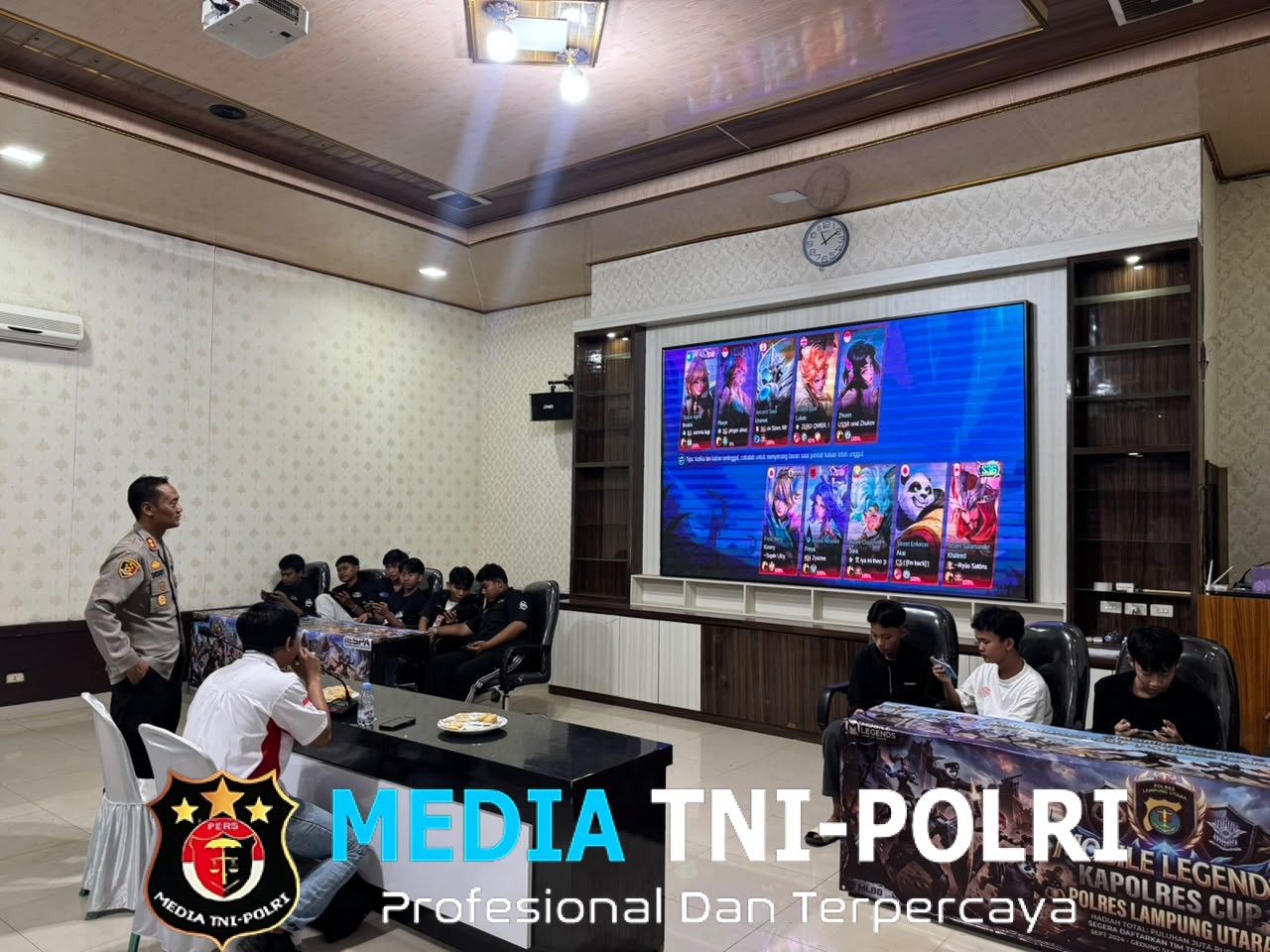 Semarak Hari Bhayangkara ke-80, Polres Lampung Utara Gelar Turnamen E-Sport Mobile Legends Kapolres Cup 2026