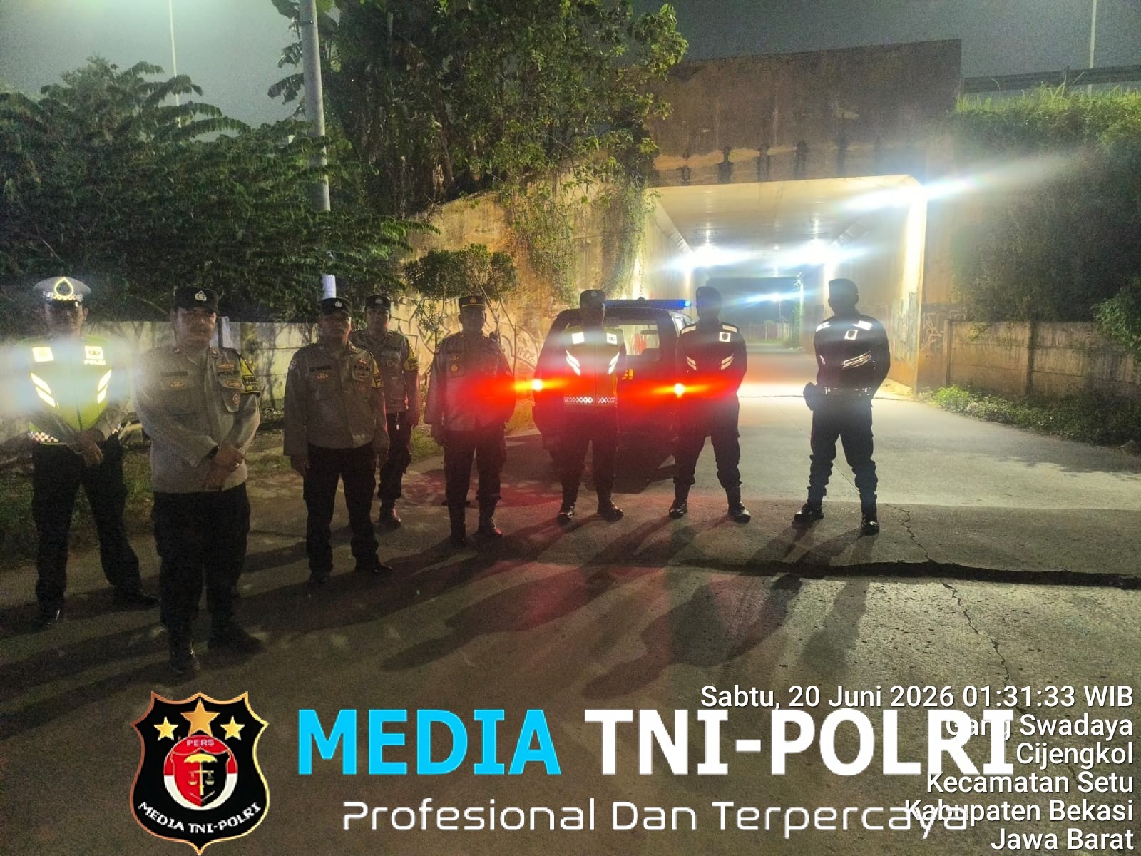 Lampu Biru Menyapa Setu, Patroli KRYD Jaga Jalur Warga hingga Permukiman