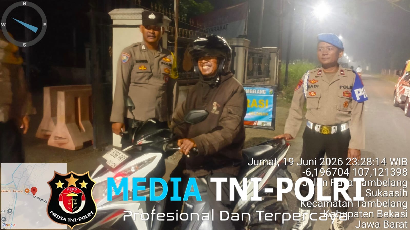 OKJ Polsek Tambelang Perketat Pengawasan Malam, Antisipasi 3C hingga Tawuran