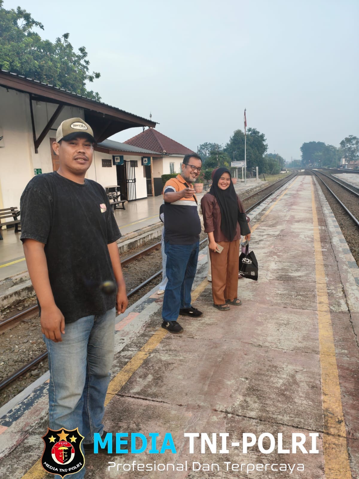 Jaga Jakarta Jaga Bekasi, Polsek Kedungwaringin Pantau Jalur Pantura dan Stasiun Kedunggede
