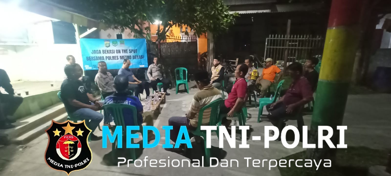 Poskamling Sukaragam Menguatkan Kepedulian, Polsek Serang Baru Ajak Warga Jaga Lingkungan Bersama