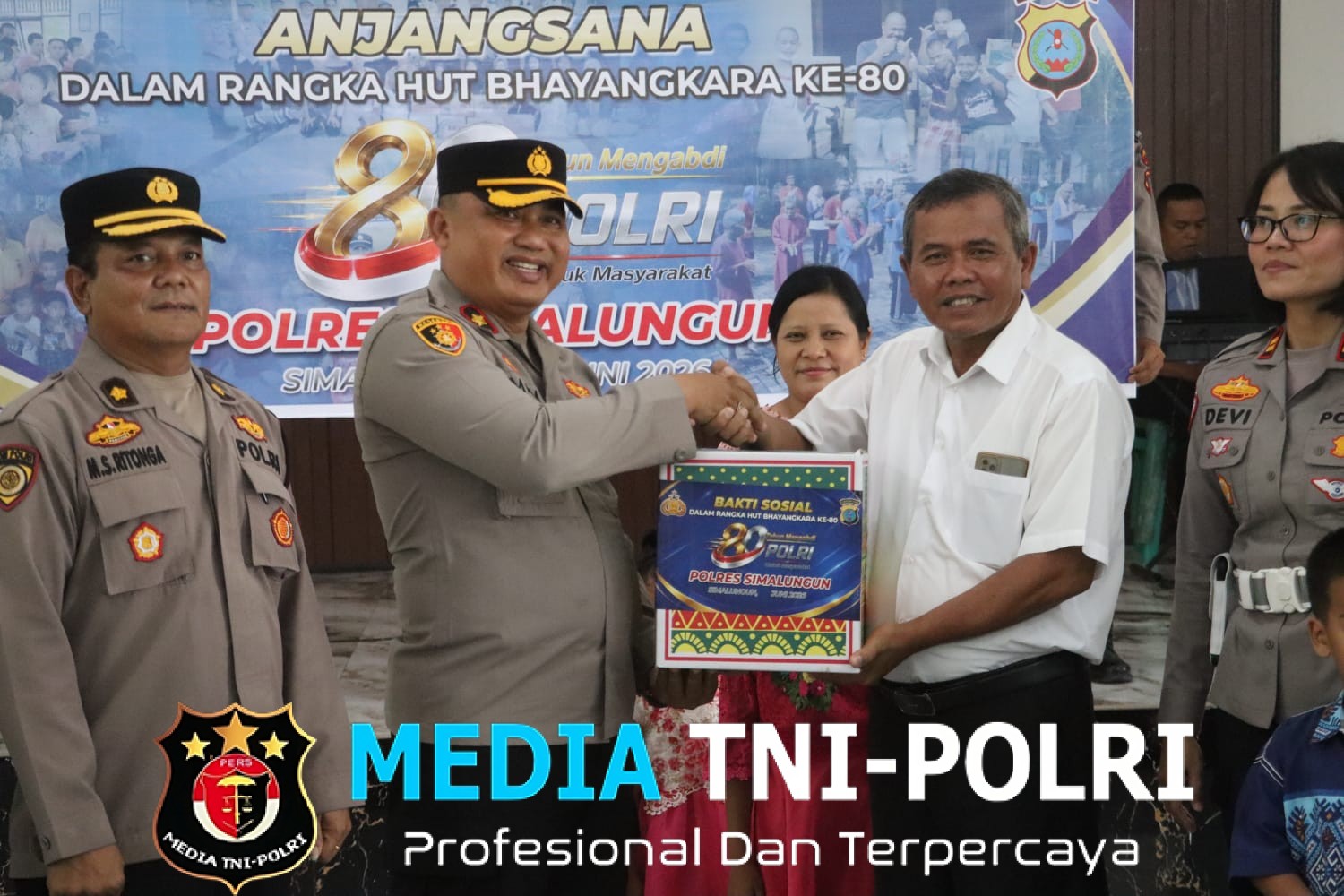 Sambut HUT Bhayangkara ke-80, Kapolres Simalungun Anjangsana ke Personel Sakit dan Panti Asuhan “Polri Semakin Dicintai Masyarakat”