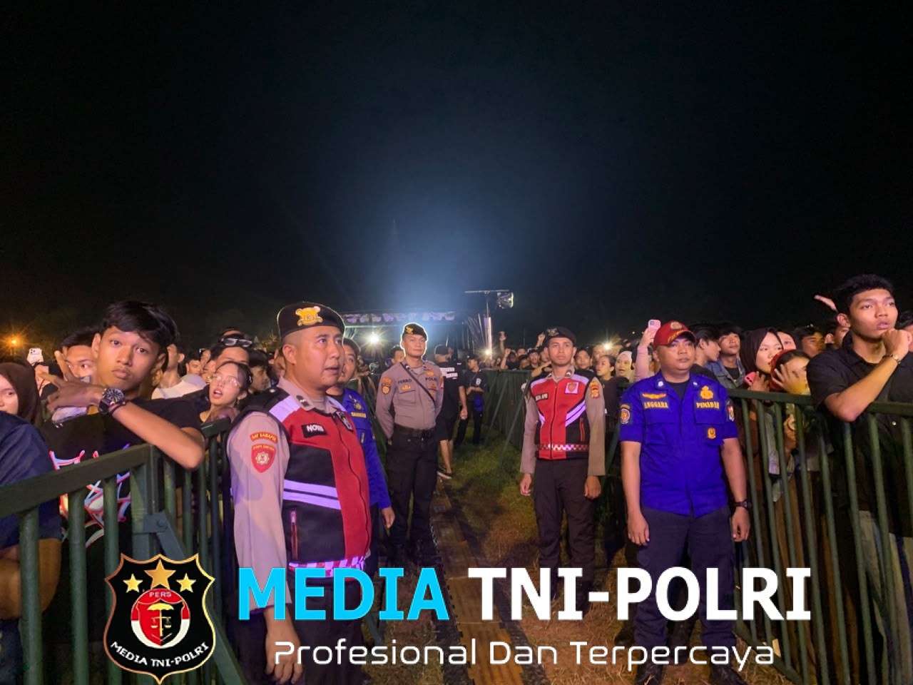 Polres Lampung Utara Amankan Konser Unity Fest di Stadion Sukung