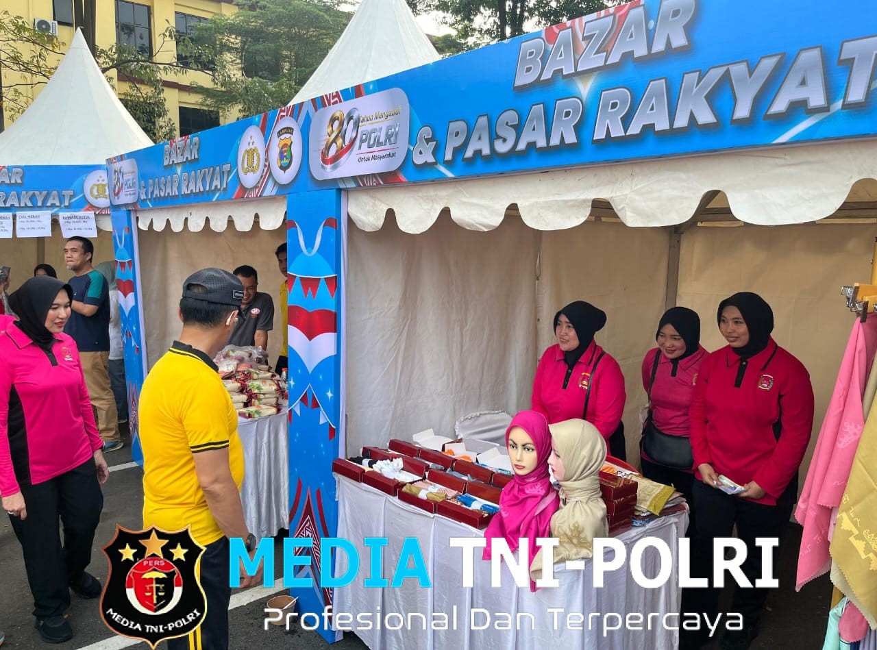 Hari Bhayangkara ke-80, Polda Lampung Libatkan Puluhan UMKM dalam Bazar dan Pasar Rakyat