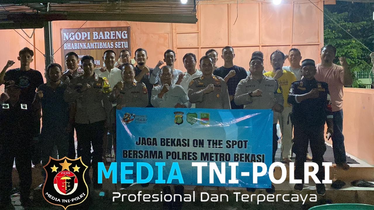Jaga Jakarta Jaga Bekasi Polsek Setu Sambangi Satkamling RW 02 Cijengkol, Ajak Warga Perkuat Kepedulian Lingkungan