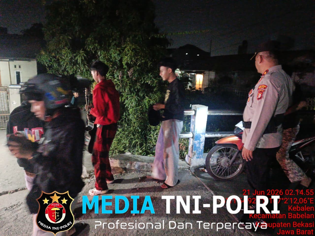 Jaga Jakarta Jaga Bekasi Patroli Biru Polsek Babelan Menjaga Malam dari Ancaman Gangguan Kamtibmas