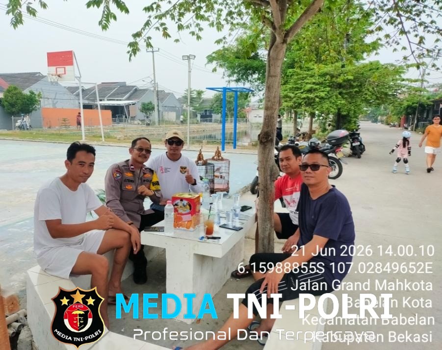 Jaga Jakarta Jaga Bekasi, Bhabinkamtibmas Babelan Kota Ajak Warga Grand Mahkota Lindungi Remaja