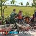 Salut! Babinsa Guworejo Ikut Angkat Batu Demi Talud Irigasi Warga Desa Puro
